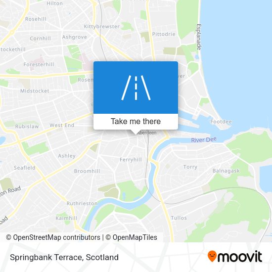 Springbank Terrace map