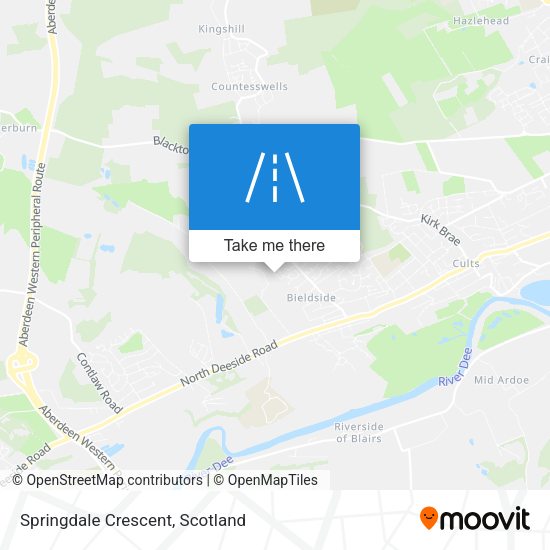 Springdale Crescent map