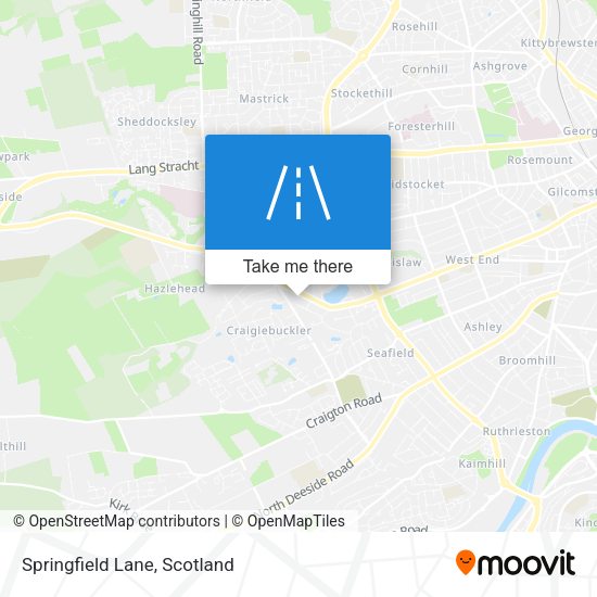Springfield Lane map