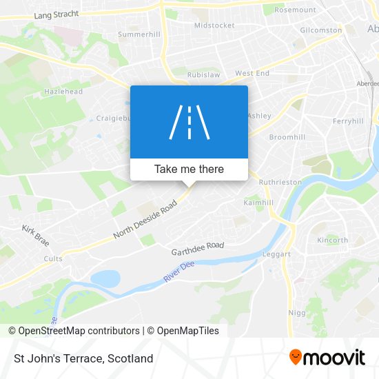 St John's Terrace map