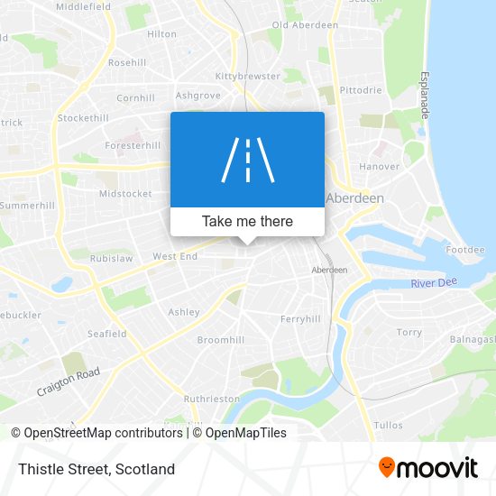 Thistle Street map