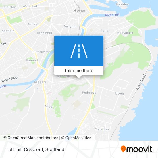 Tollohill Crescent map