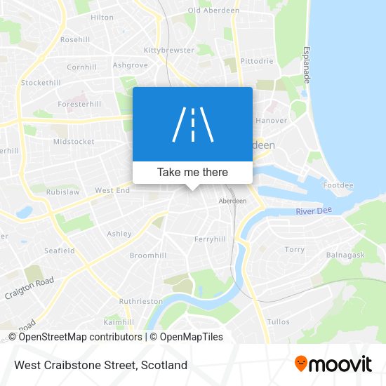 West Craibstone Street map