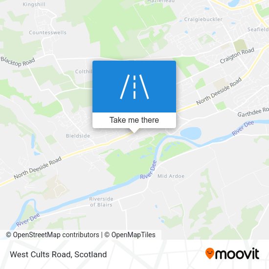 West Cults Road map