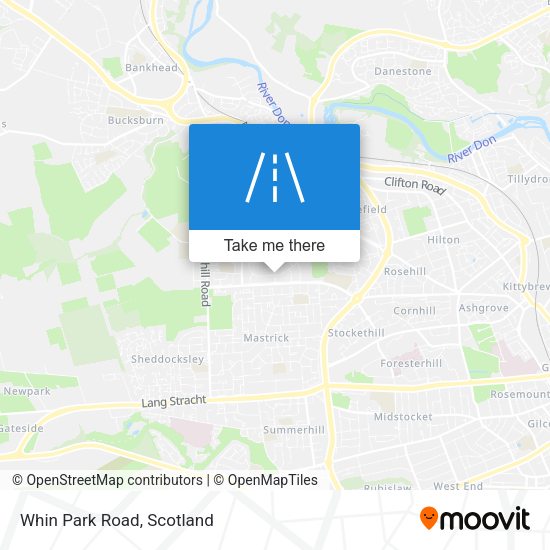 Whin Park Road map