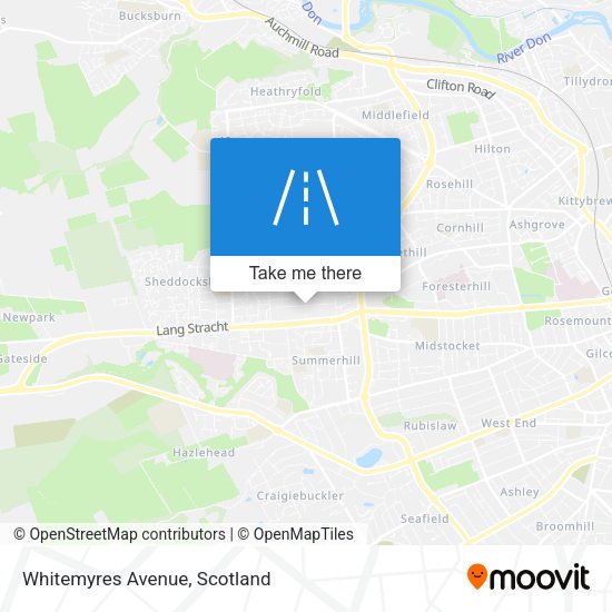 Whitemyres Avenue map