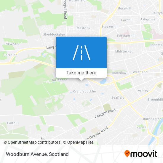 Woodburn Avenue map