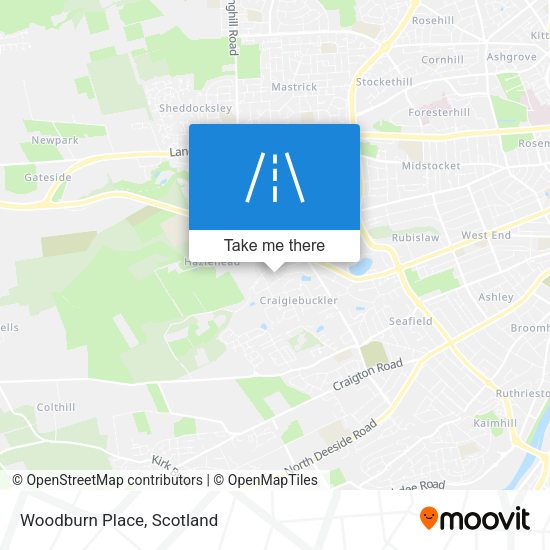 Woodburn Place map