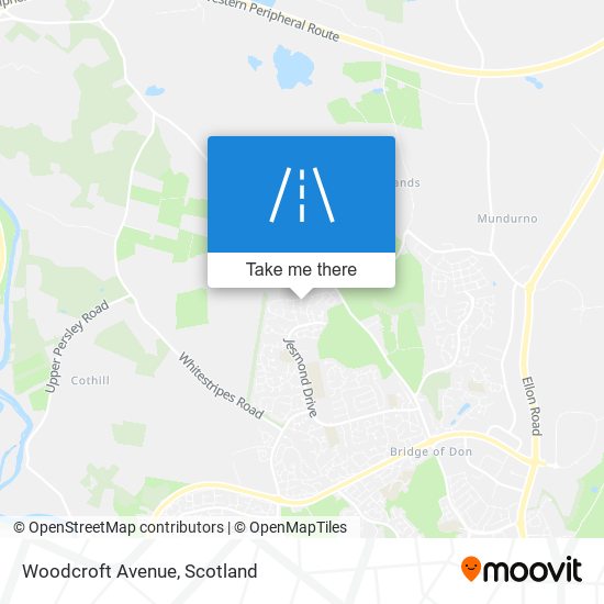 Woodcroft Avenue map