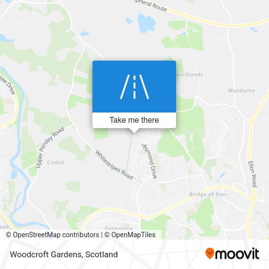 Woodcroft Gardens map