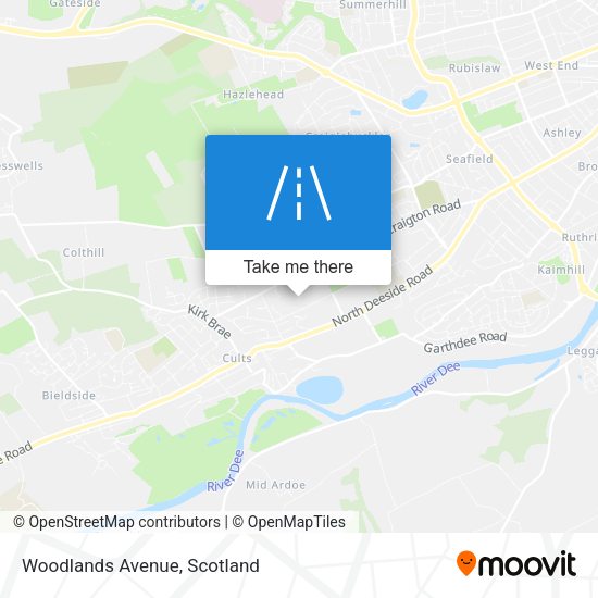 Woodlands Avenue map