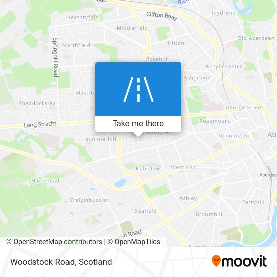 Woodstock Road map