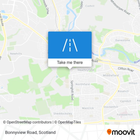 Bonnyview Road map