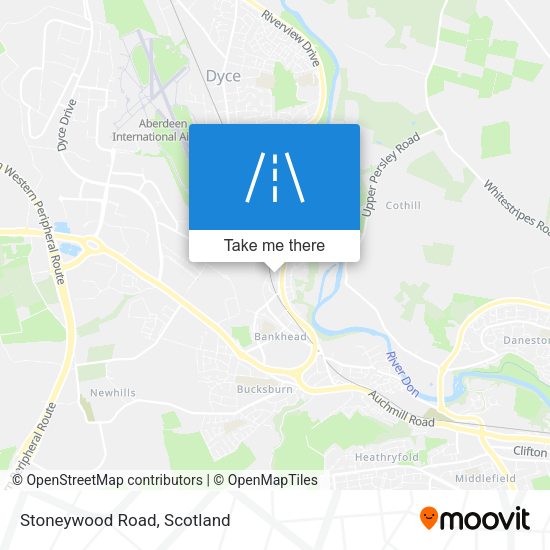 Stoneywood Road map