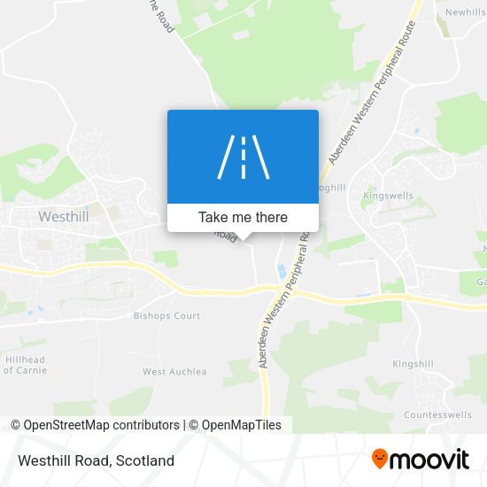 Westhill Road map