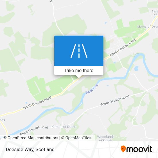 Deeside Way map
