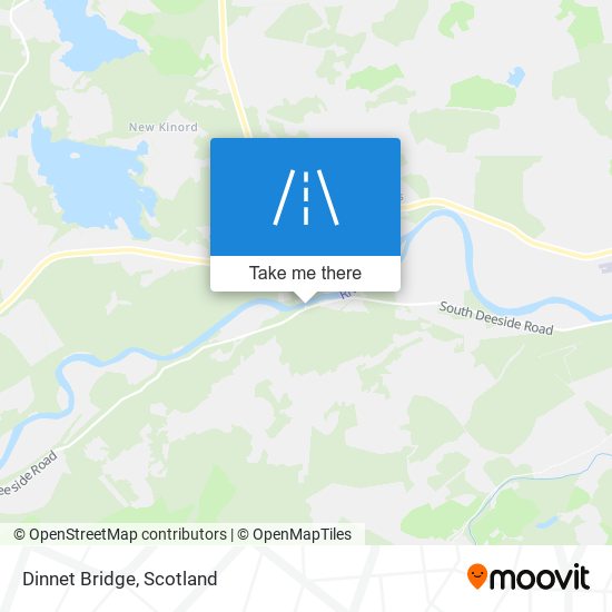 Dinnet Bridge map