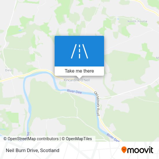 Neil Burn Drive map