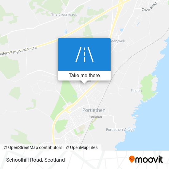 Schoolhill Road map