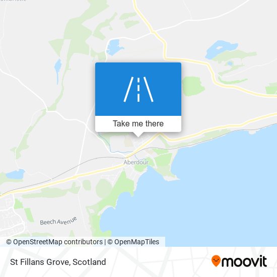 St Fillans Grove map