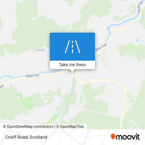 Crieff Road map