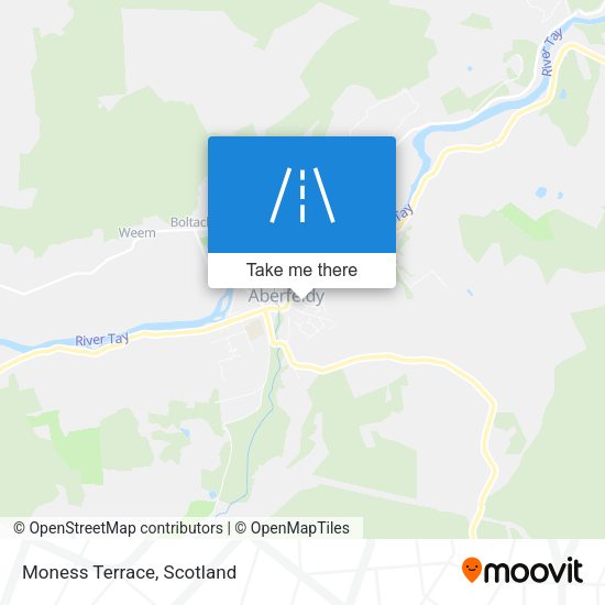 Moness Terrace map