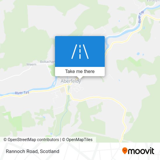 Rannoch Road map