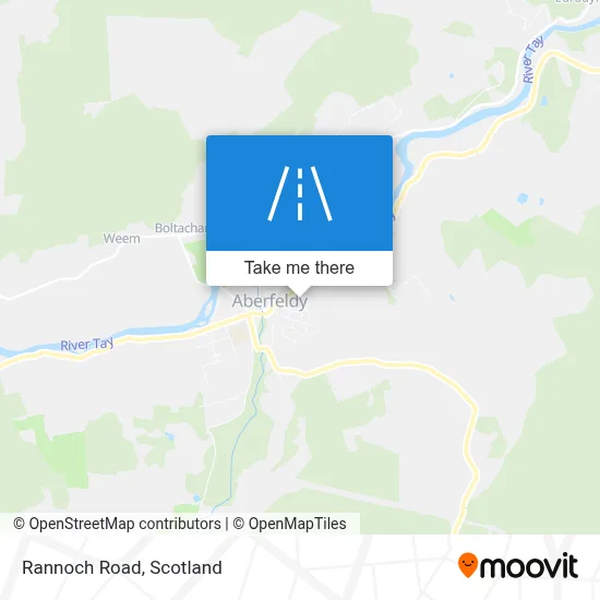 Rannoch Road map
