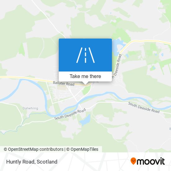 Huntly Road map