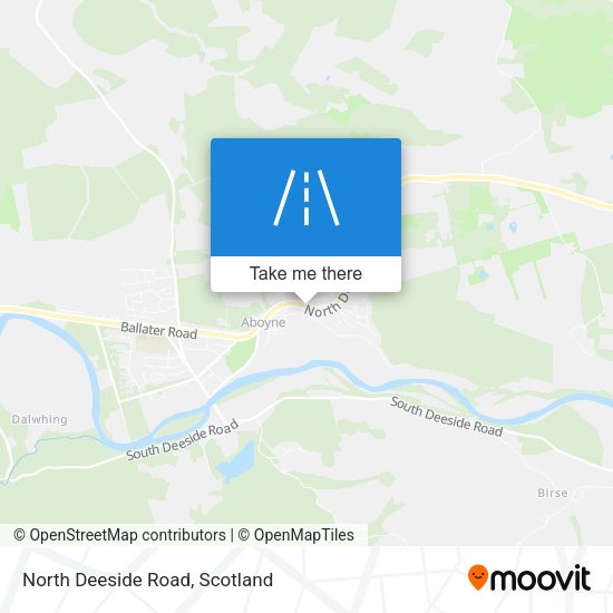 North Deeside Road map