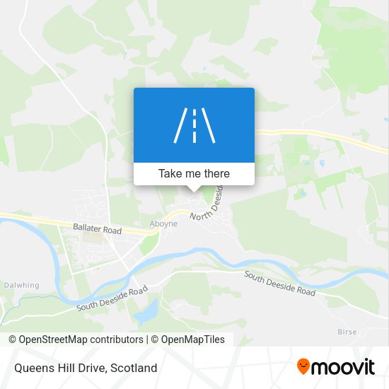 Queens Hill Drive map