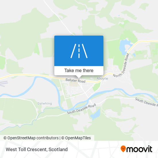 West Toll Crescent map