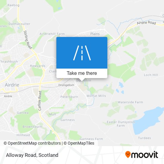 Alloway Road map
