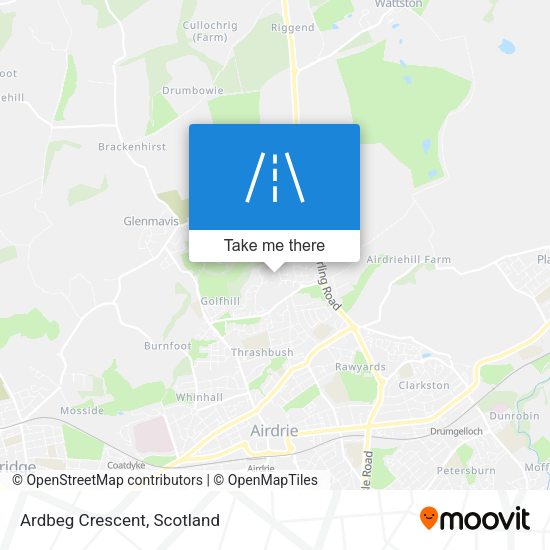 Ardbeg Crescent map