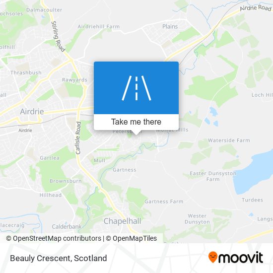 Beauly Crescent map