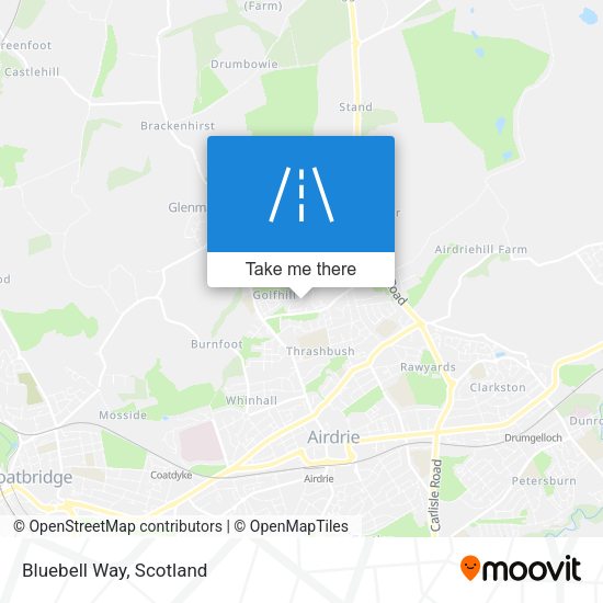Bluebell Way map