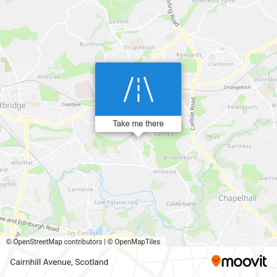 Cairnhill Avenue map
