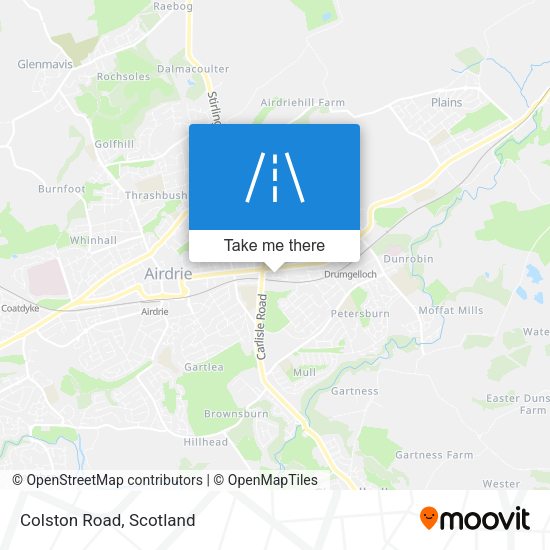 Colston Road map