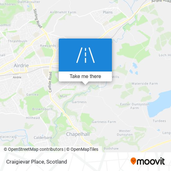 Craigievar Place map