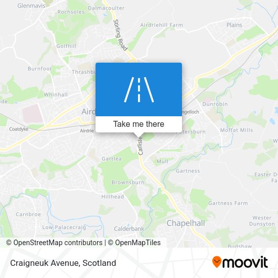 Craigneuk Avenue map