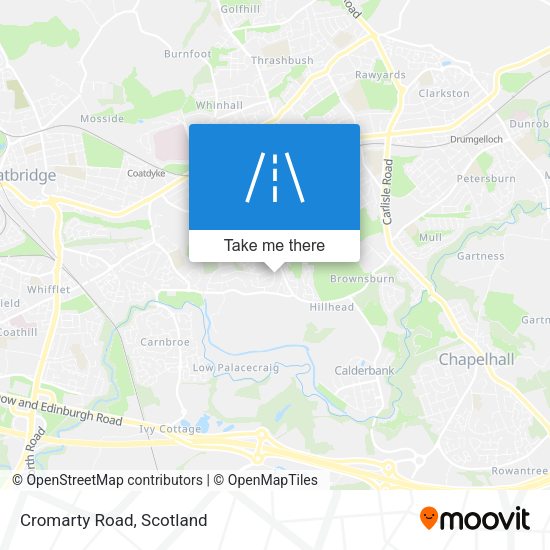 Cromarty Road map