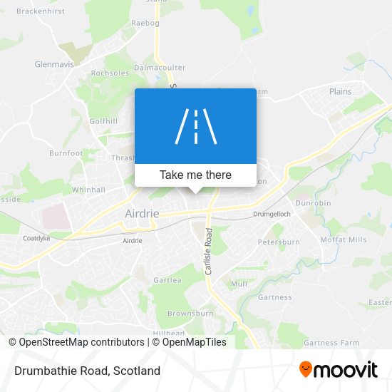 Drumbathie Road map