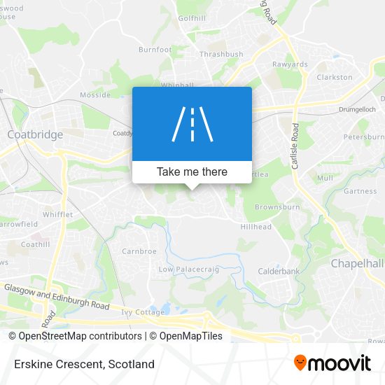 Erskine Crescent map