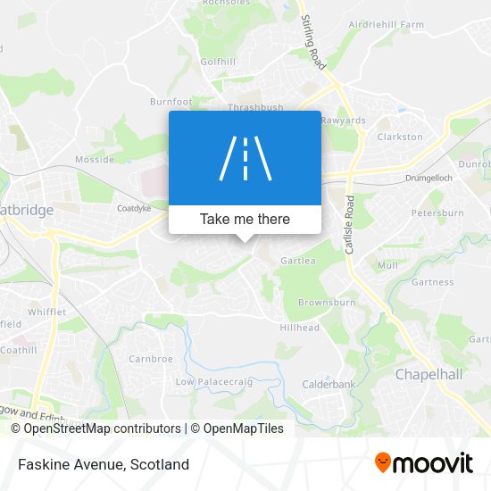 Faskine Avenue map