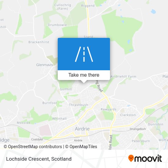 Lochside Crescent map