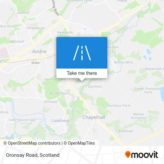 Oronsay Road map