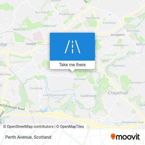 Perth Avenue map