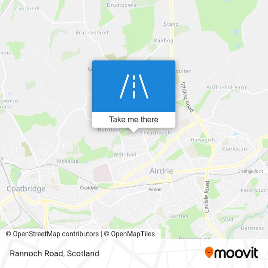 Rannoch Road map