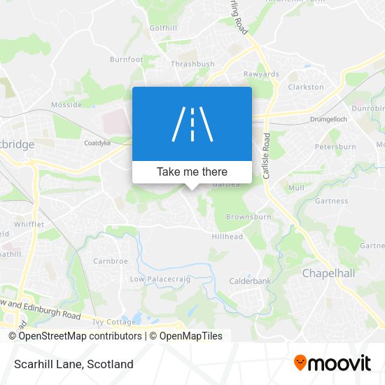 Scarhill Lane map