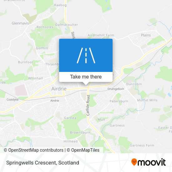 Springwells Crescent map